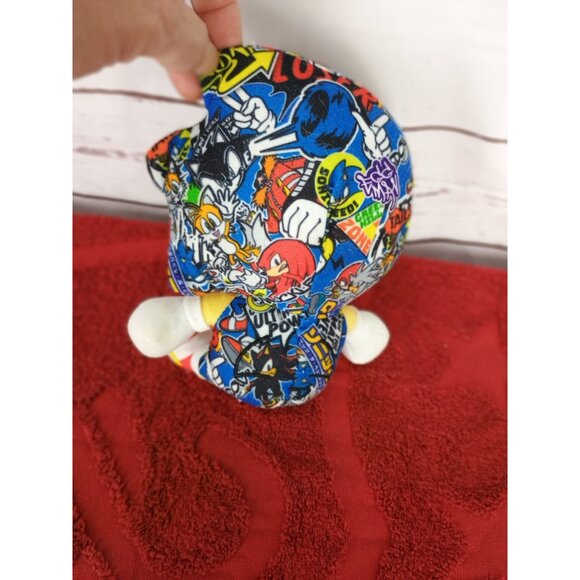Sega 60th Anniversary Sonic The Hedgehog Sticker Bomb Toy Factory Mini Plush 7" - Picture 2 of 6